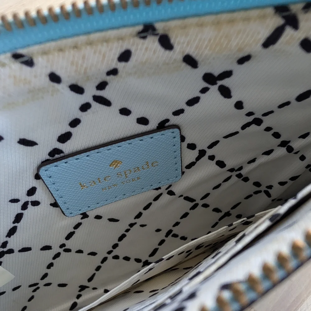 Kate Spade Blue‎ Leather Mini Wristlet/Purse | Excellent Condition
